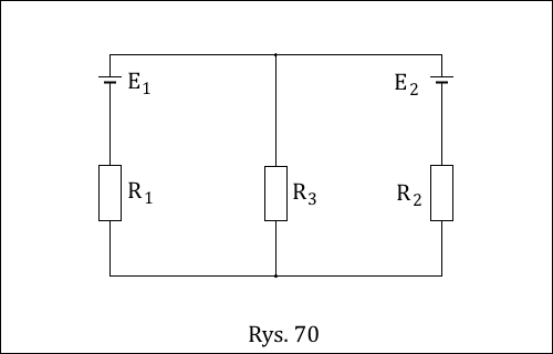 obwód elektryczny z Rys. 70