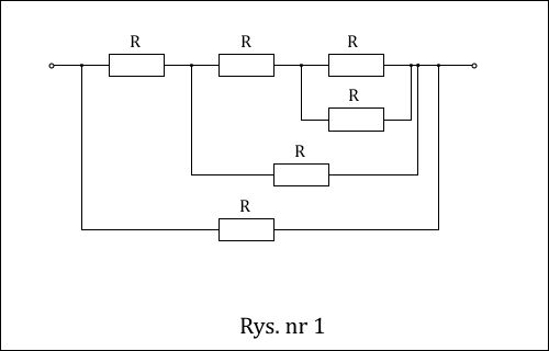 przekształcony układ oporników z zadania 5.67